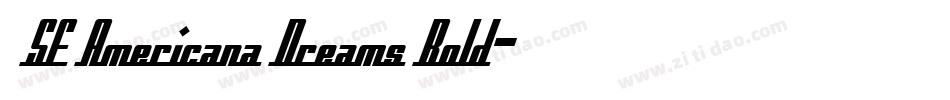  SF Americana Dreams Bold字体转换